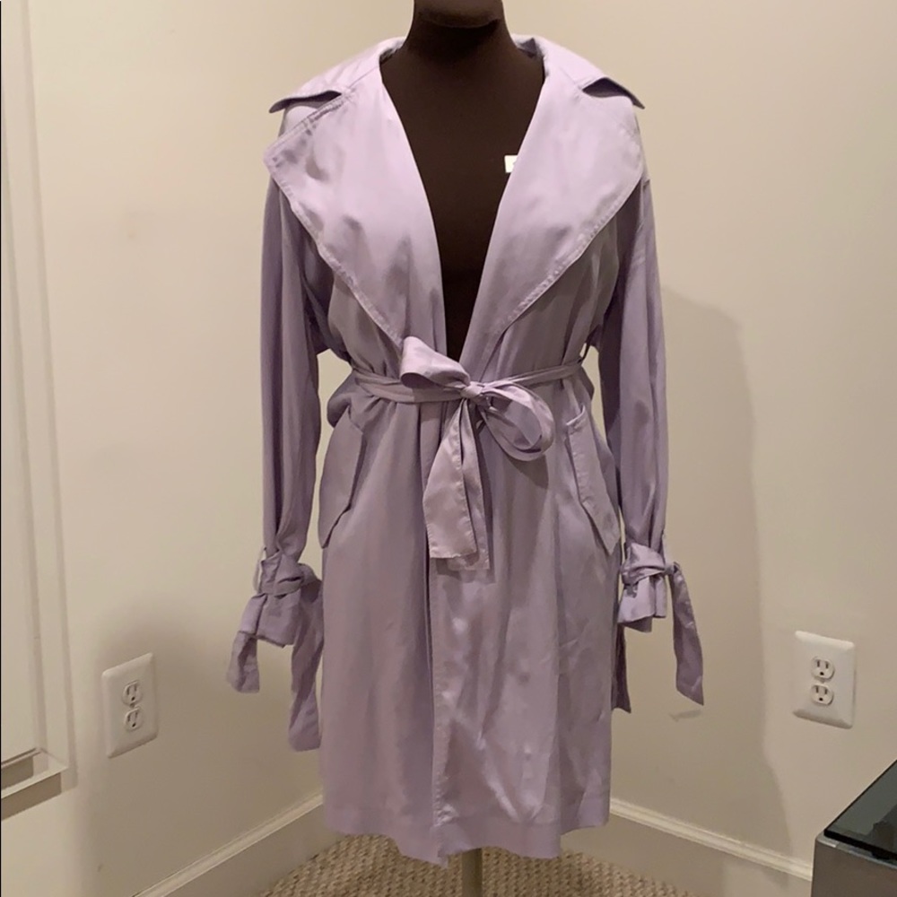 Topshop Lavender Trench Coat